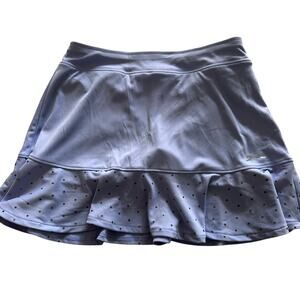 Slazenger Purple Ruffle Hem Polkadot Skort - Girls Medium